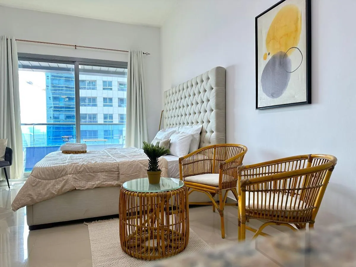 Apartment Luxury Studio W/ Boho Design And Balcony For 4 Pax Dubai United Arab Emirates