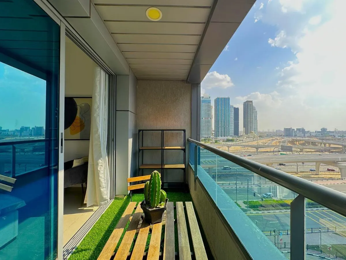 Luxury Studio W/ Boho Design And Balcony For 4 Pax Dubai 0*,